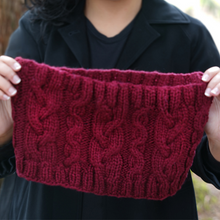 Load image into Gallery viewer, Pretty Cables Cowl Knit Kit
