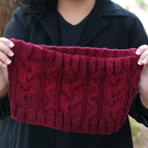 Pretty Cables Cowl Knit Kit