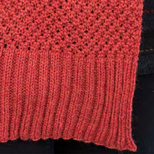 Load image into Gallery viewer, A beautiful scarf knitted with Berroco Vintage DK yarn and a pattern from the Quinn Scarf Knit Kit.
