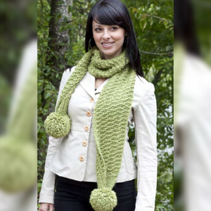 Ribbed Lace Scarf Knit Kit
