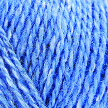 Load image into Gallery viewer, Skein of Rowan Felted Tweed DK DK weight yarn in the color Ciel (Blue) for knitting and crocheting.
