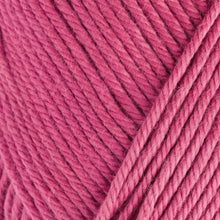 Load image into Gallery viewer, Skein of Rowan Handknit Cotton DK weight yarn in the color Raspberry (Pink) for knitting and crocheting.
