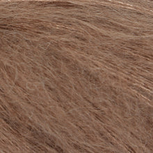 Load image into Gallery viewer, Skein of Rowan Kidsilk Haze Lace weight yarn in the color Branch (Brown) for knitting and crocheting.

