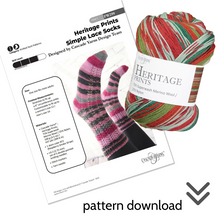 Load image into Gallery viewer, Simple Lace Socks Knit Kit
