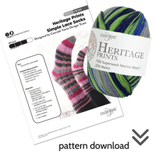 Load image into Gallery viewer, Simple Lace Socks Knit Kit
