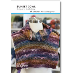 Sunset Infinity Cowl PDF Crochet Pattern