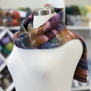 Sunset Infinity Cowl PDF Crochet Pattern