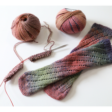 Load image into Gallery viewer, Vegas Nights Two-At-A-Time Socks PDF Knitting Pattern
