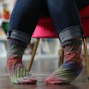 Vegas Nights Two-At-A-Time Socks PDF Knitting Pattern