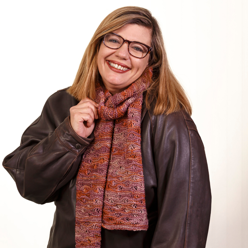 Wave on Wave Drop-Stitch Scarf Knit Kit