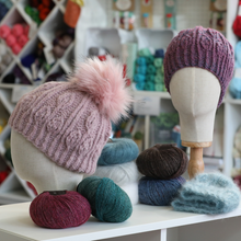 Load image into Gallery viewer, Wild Geranium Hat Knit Kit

