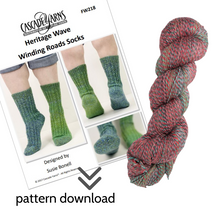 Load image into Gallery viewer, Winding Road Socks Knit Kit
