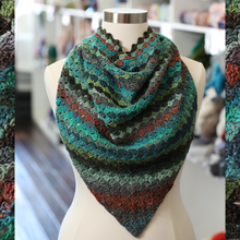 Load image into Gallery viewer, Woodland Garden Shawl Crochet Kit
