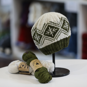 Woodland Snowflake Hat Printed Knitting Pattern